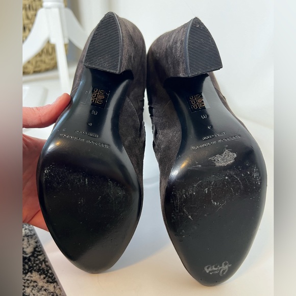 Sigerson Morrison Gray Suede Tall Zip Up Boots - Picture 7 of 13